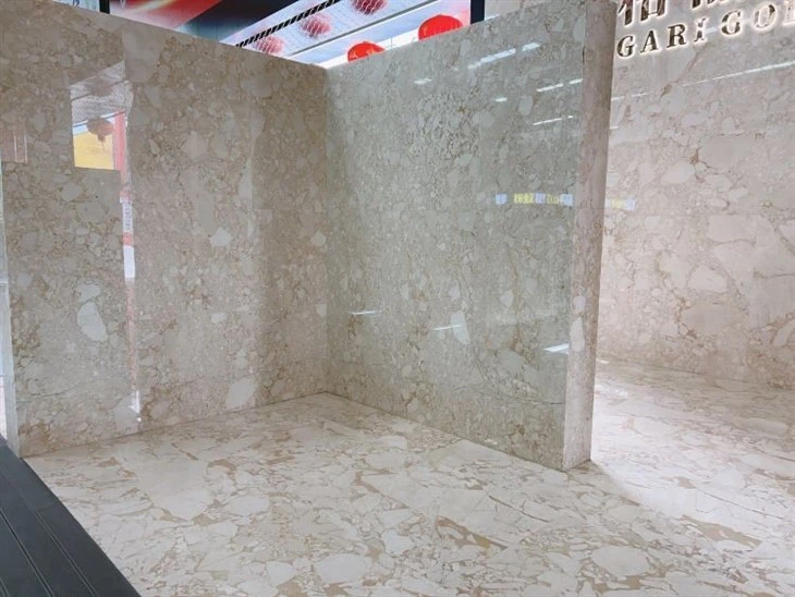 Bvlgari Gold Marble Wall Cladding