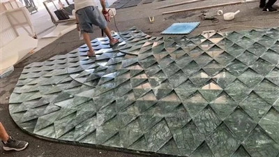 Стенна плочка Verde Guatemala Waterjet